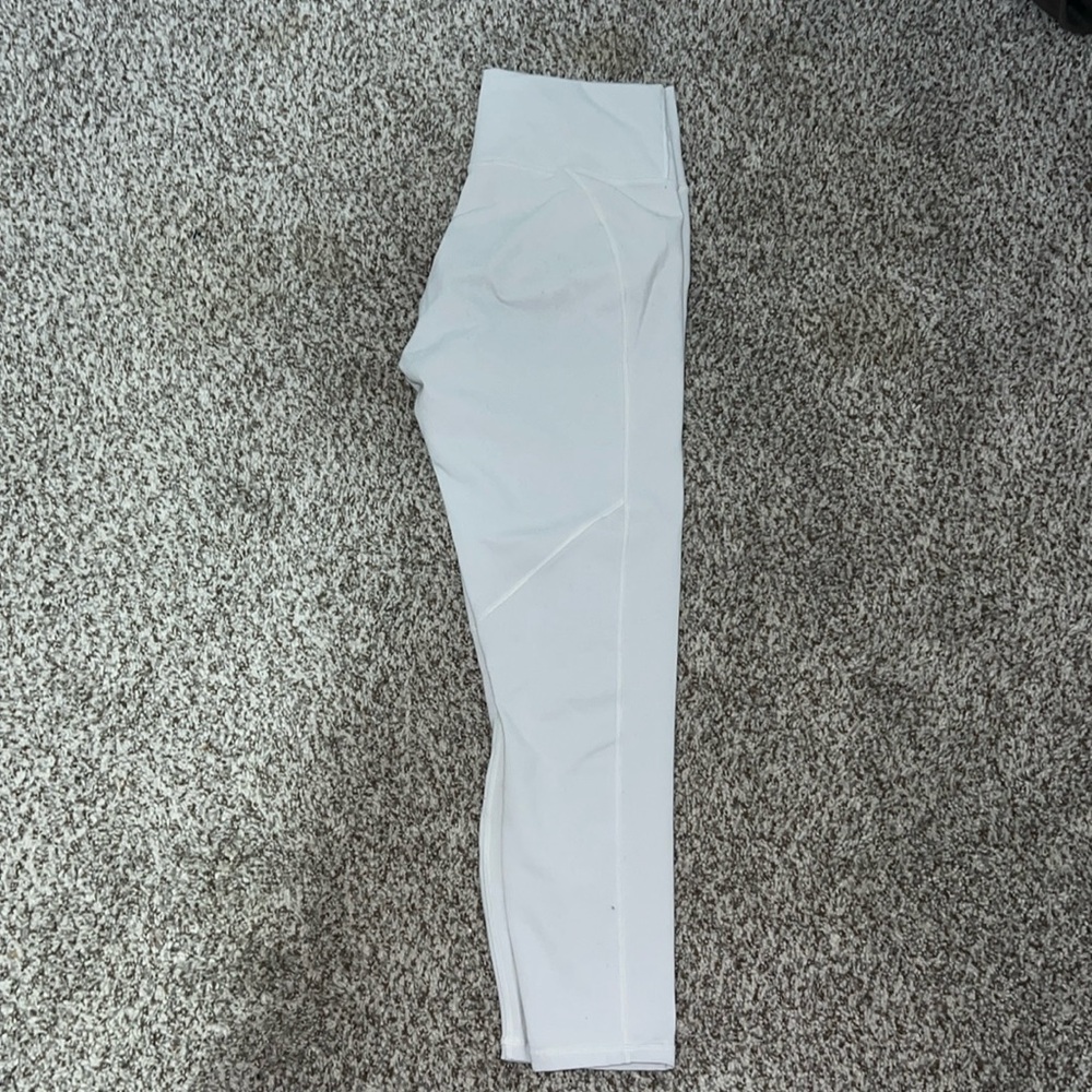 Leggings, White, Fabletics, Small, High Rise, Powerhold